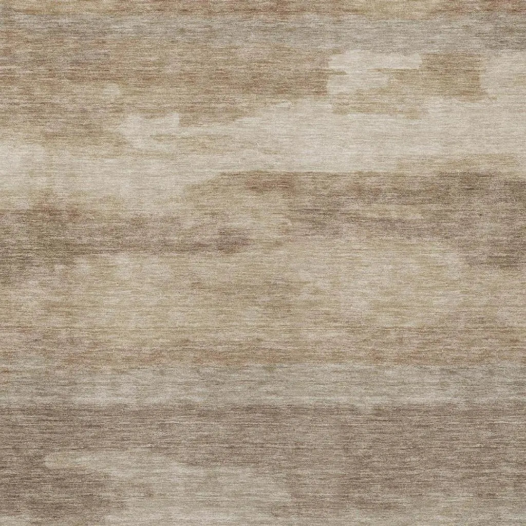 3' X 5' Beige And Brown Abstract Washable Indoor Outdoor Area Rug Homeroots Outdoor
