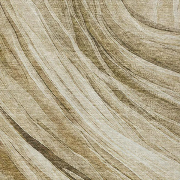 3' X 5' Beige And Brown Abstract Washable Indoor Outdoor Area Rug Homeroots Outdoor