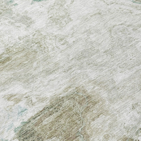 3' X 5' Beige And Brown Abstract Washable Indoor Outdoor Area Rug Homeroots Outdoor