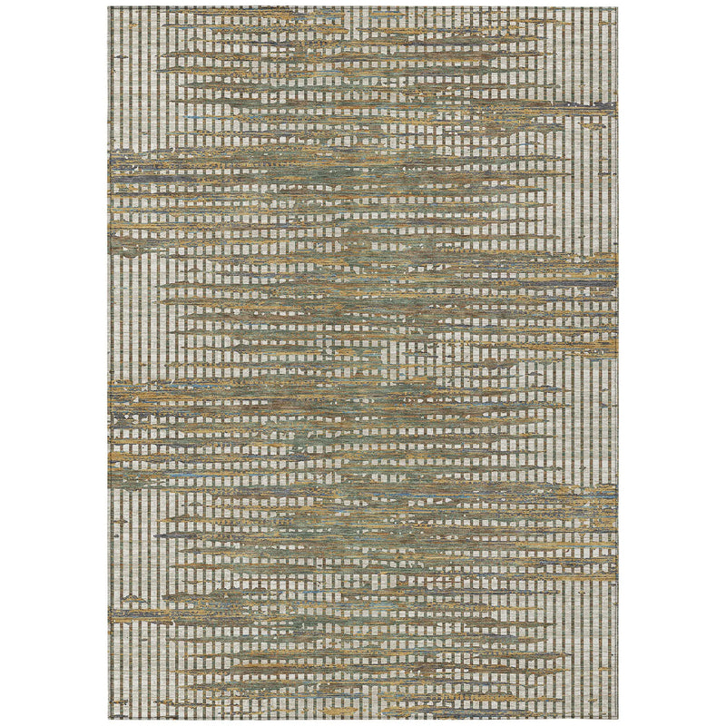 3' X 5' Beige And Brown Abstract Washable Indoor Outdoor Area Rug Homeroots Outdoor
