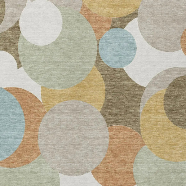 3' X 5' Beige And Brown Geometric Washable Indoor Outdoor Area Rug Homeroots Outdoor