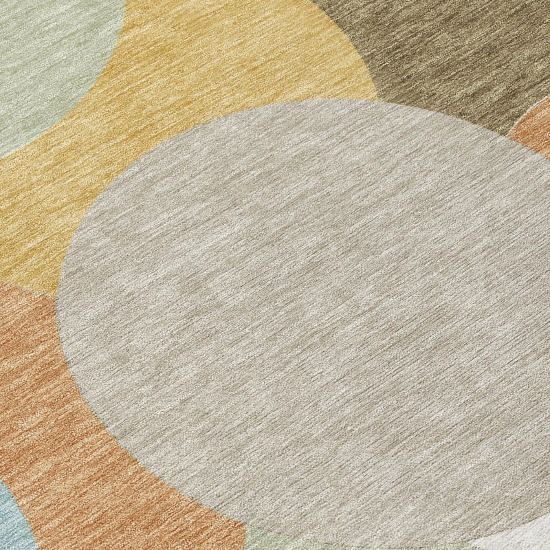 3' X 5' Beige And Brown Geometric Washable Indoor Outdoor Area Rug Homeroots Outdoor