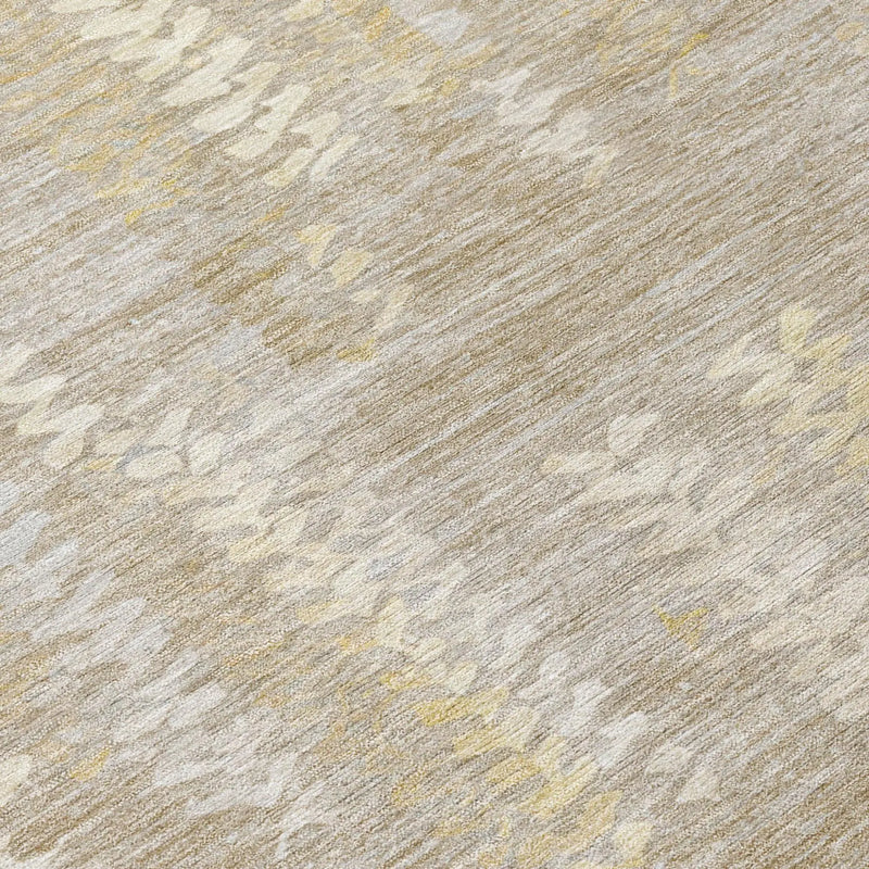 3' X 5' Beige And Brown Striped Washable Indoor Outdoor Area Rug Homeroots Outdoor
