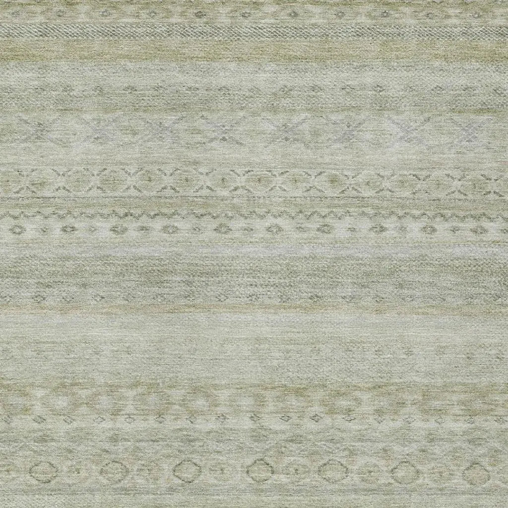 3' X 5' Beige And Brown Striped Washable Indoor Outdoor Area Rug Homeroots Outdoor