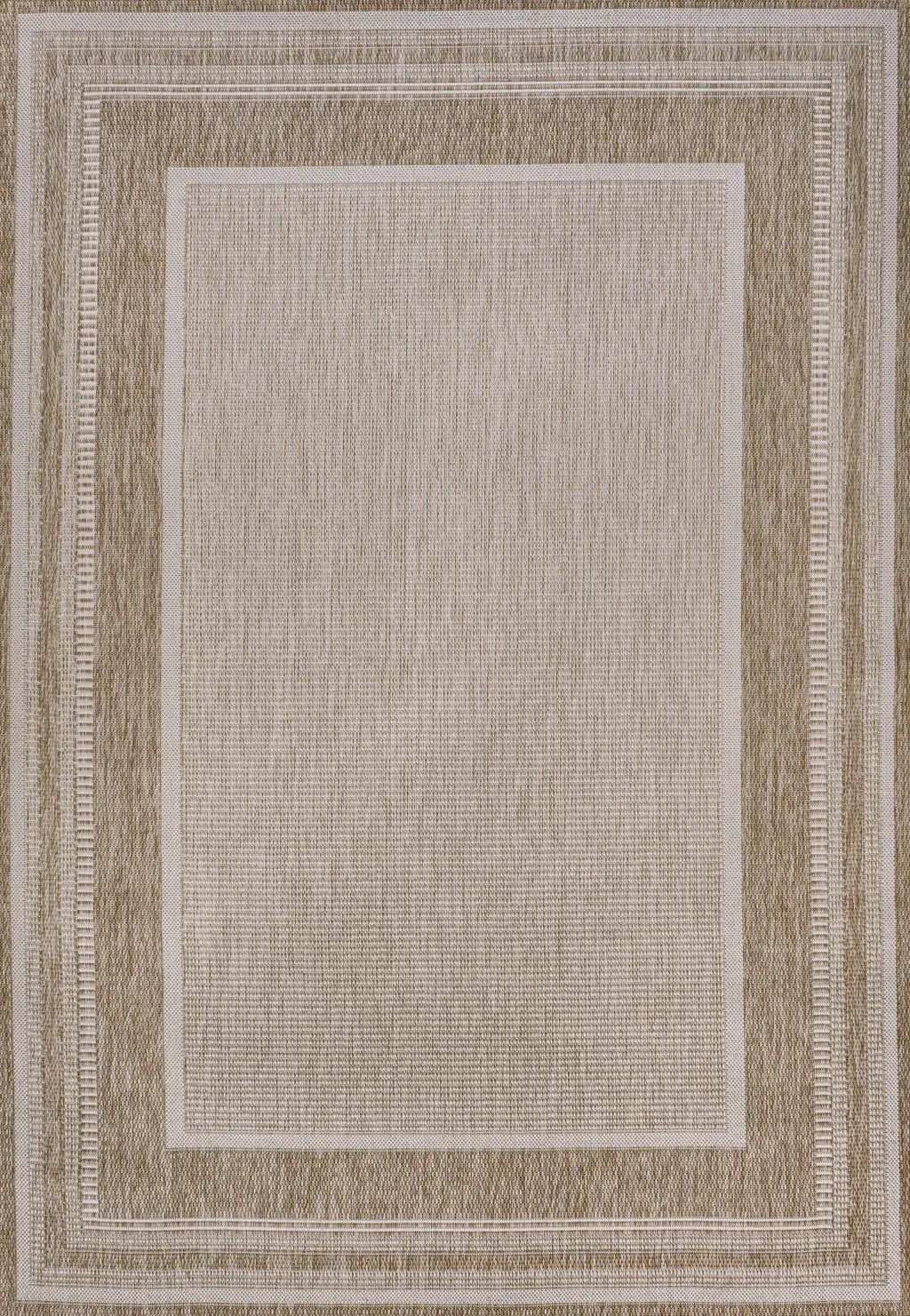 3' X 5' Beige And Cream Indoor Outdoor Area Rug - GreatEagleInc