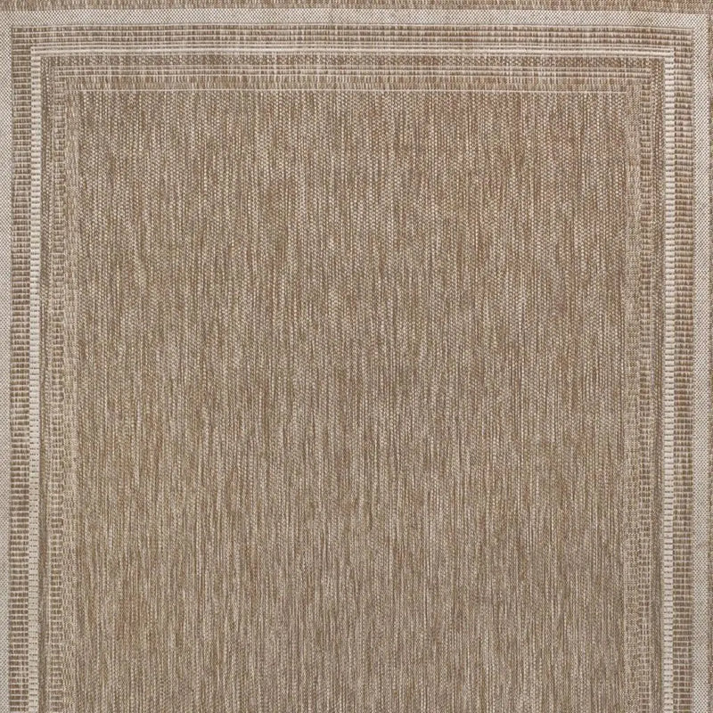 3' X 5' Beige And Cream Indoor Outdoor Area Rug - GreatEagleInc