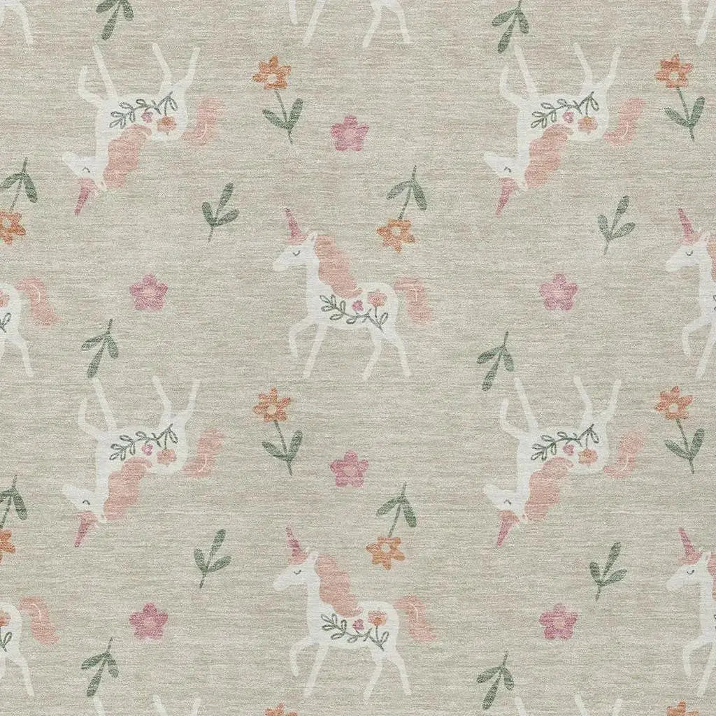 3' X 5' Beige And Gray Floral Washable Indoor Outdoor Area Rug Homeroots Outdoor