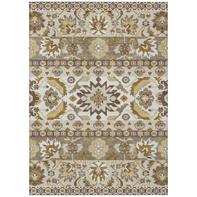 3' X 5' Beige And Ivory Cactus Washable Indoor Outdoor Area Rug Homeroots Outdoor
