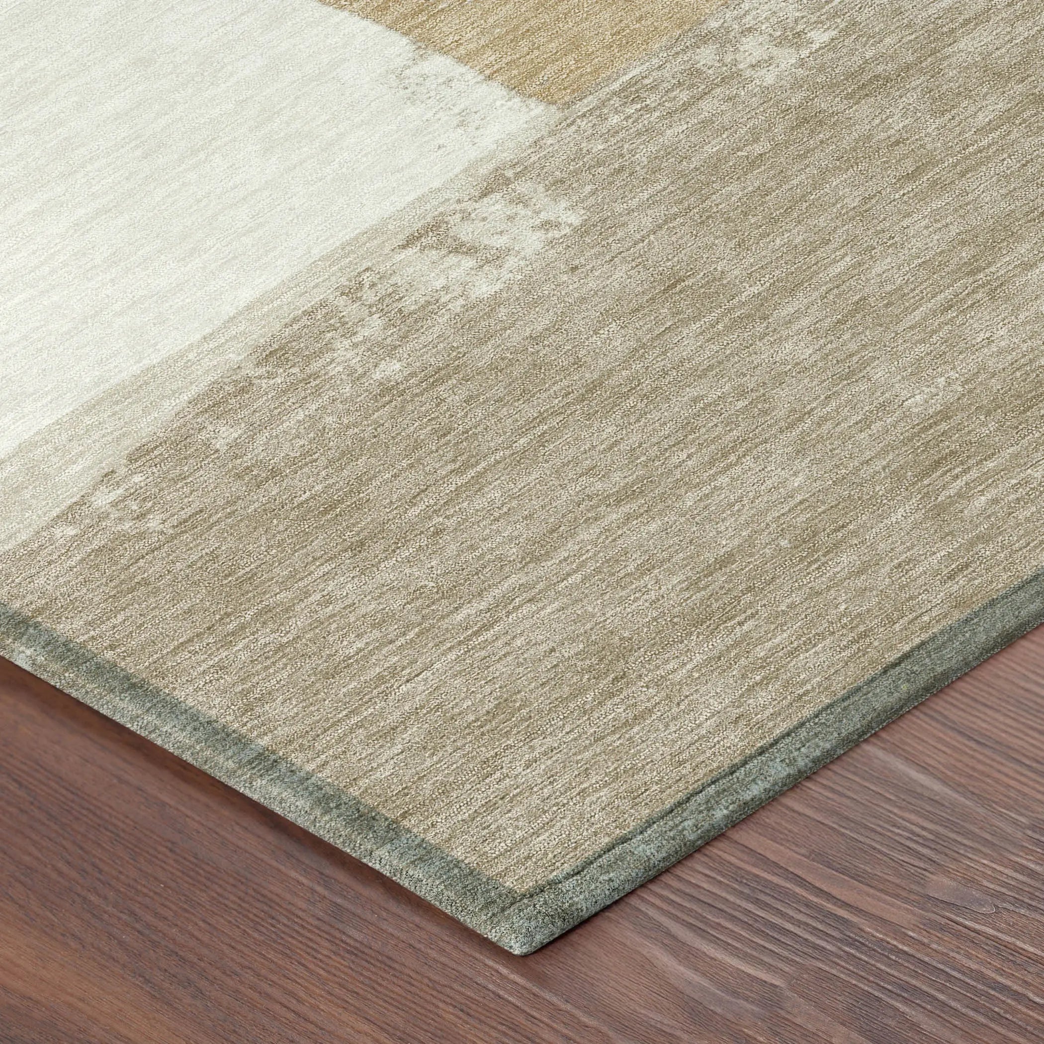 3' X 5' Beige And Ivory Geometric Washable Indoor Outdoor Area Rug Homeroots Outdoor