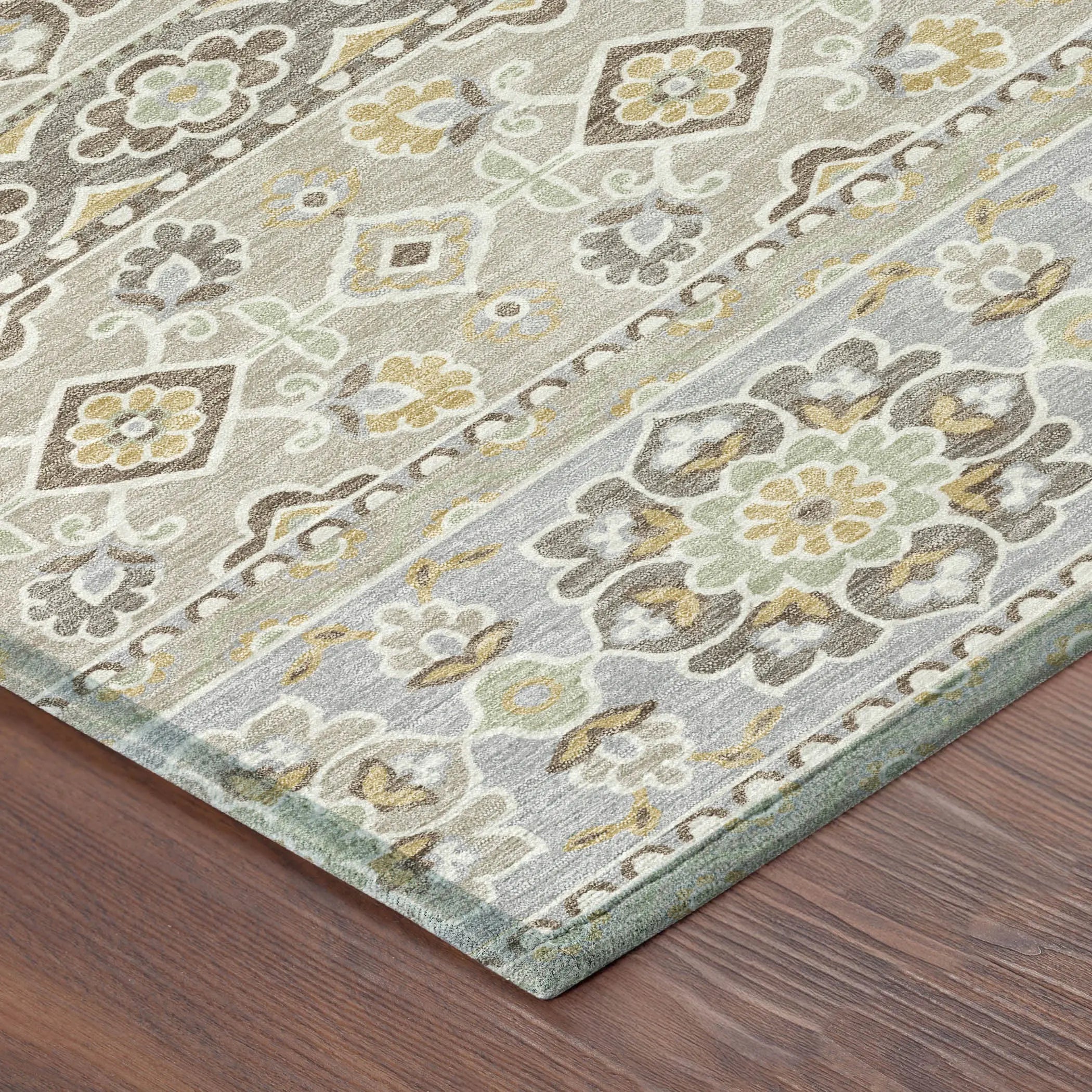 3' X 5' Beige And Ivory Tribal Washable Indoor Outdoor Area Rug Homeroots Outdoor