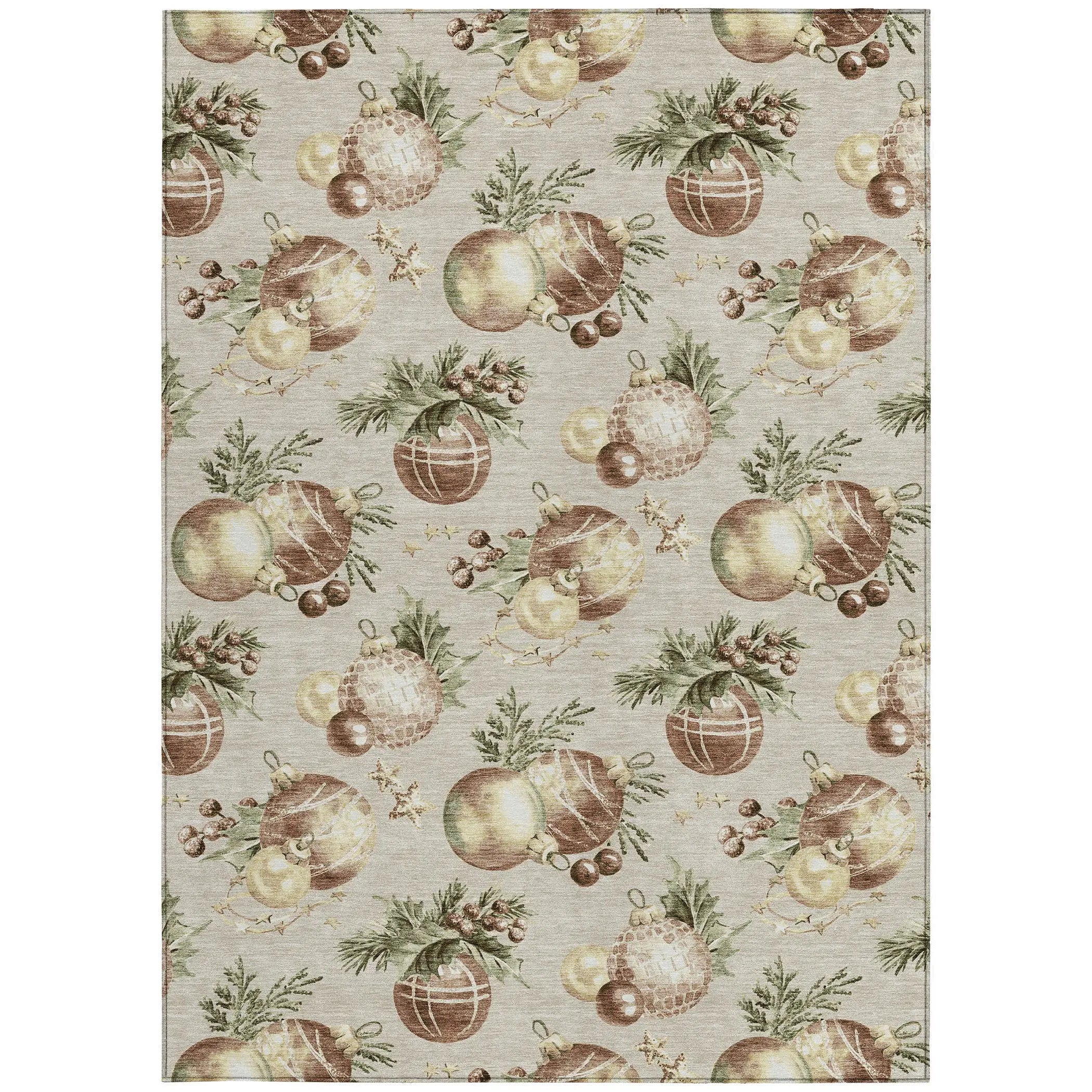 3' X 5' Beige Brown And Ivory Stars Washable Indoor Outdoor Area Rug Homeroots Outdoor
