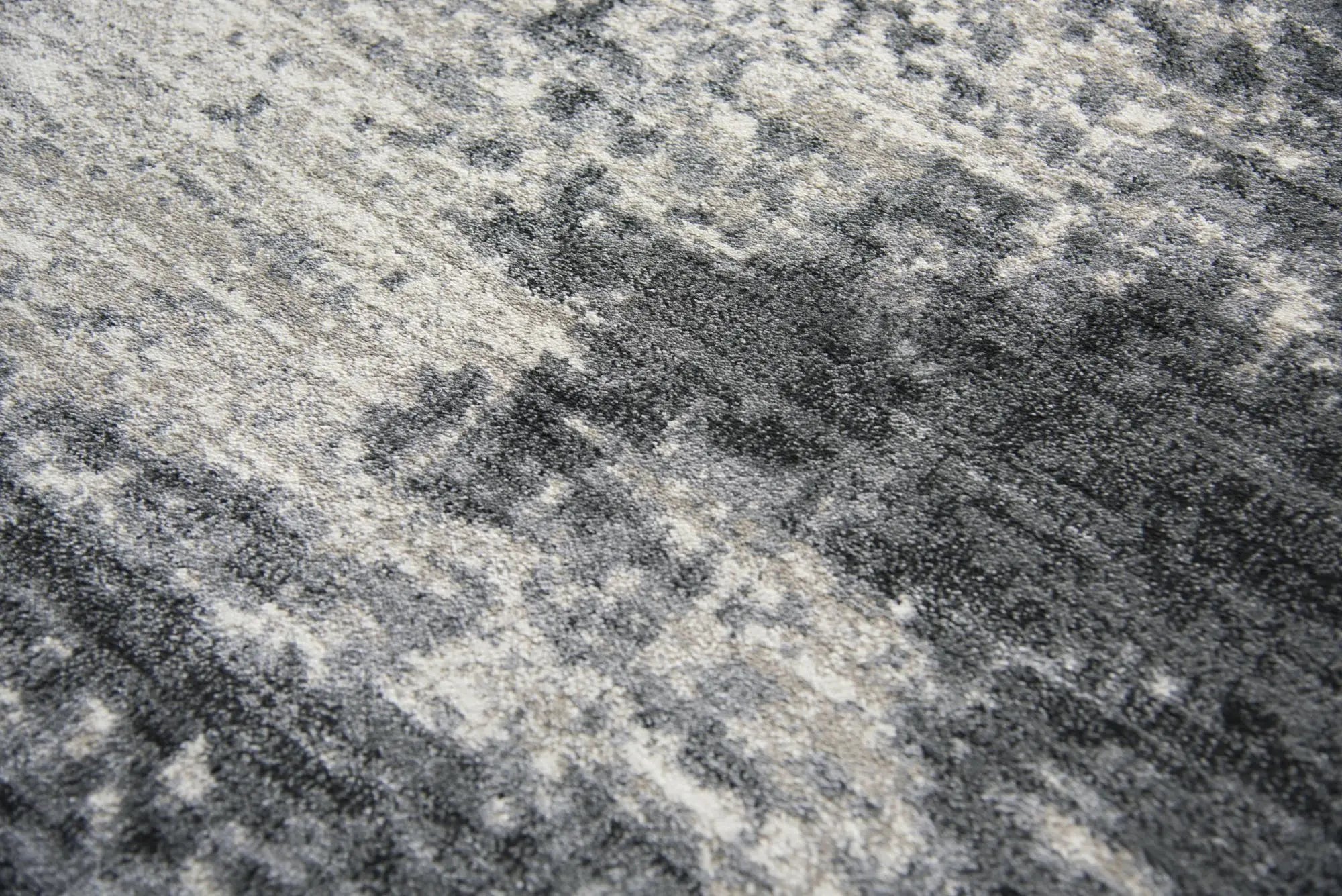 3' X 5' Beige Taupe Tan Gray And Dark Gray Abstract Area Rug Homeroots Home Decor