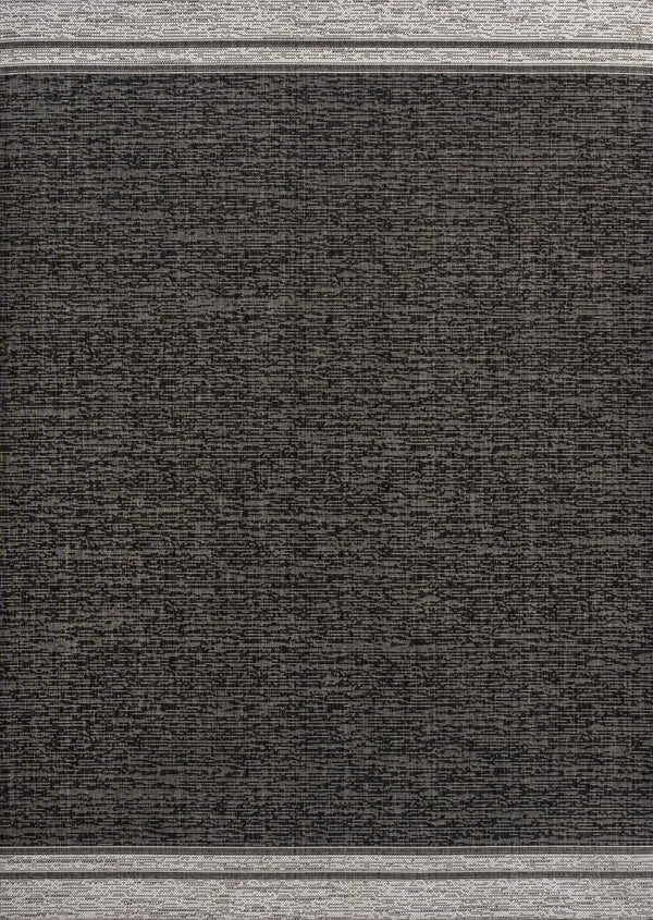 3' X 5' Black And Cream Indoor Outdoor Area Rug Homeroots Outdoor