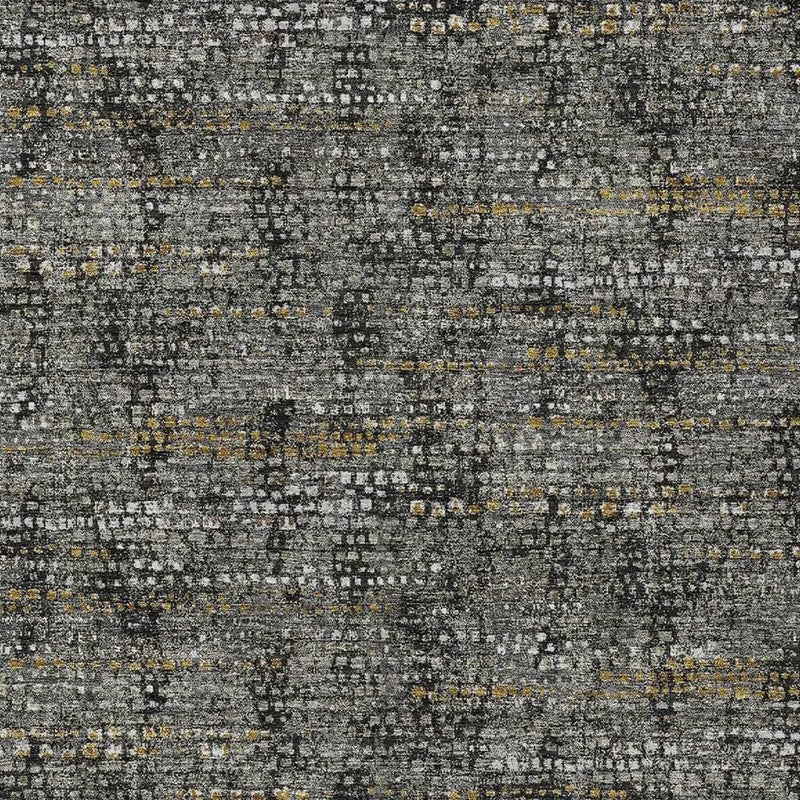 3' X 5' Black And Graphite Abstract Washable Indoor Outdoor Area Rug Homeroots Outdoor
