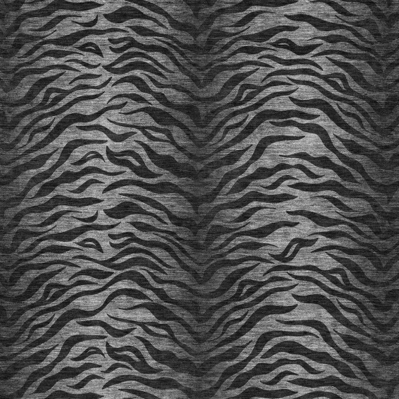 3' X 5' Black And Graphite Animal Print Washable Indoor Outdoor Area Rug Homeroots Outdoor