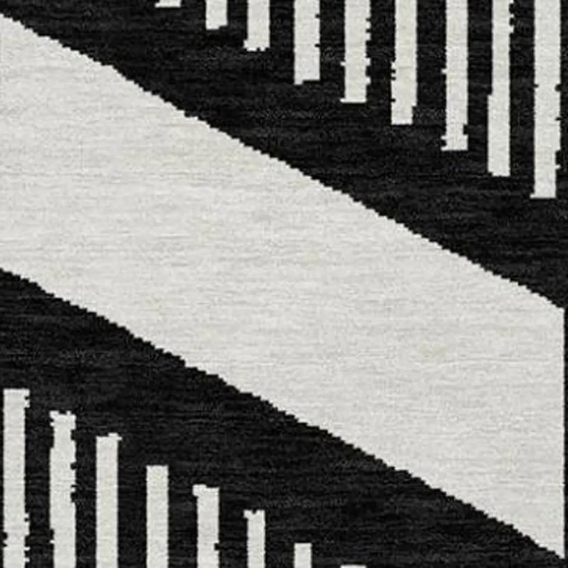 3' X 5' Black And Graphite Geometric Washable Indoor Outdoor Area Rug Homeroots Outdoor