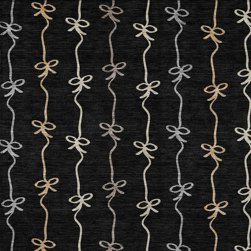 3' X 5' Black And Gray Southwestern Washable Indoor Outdoor Area Rug Homeroots Outdoor