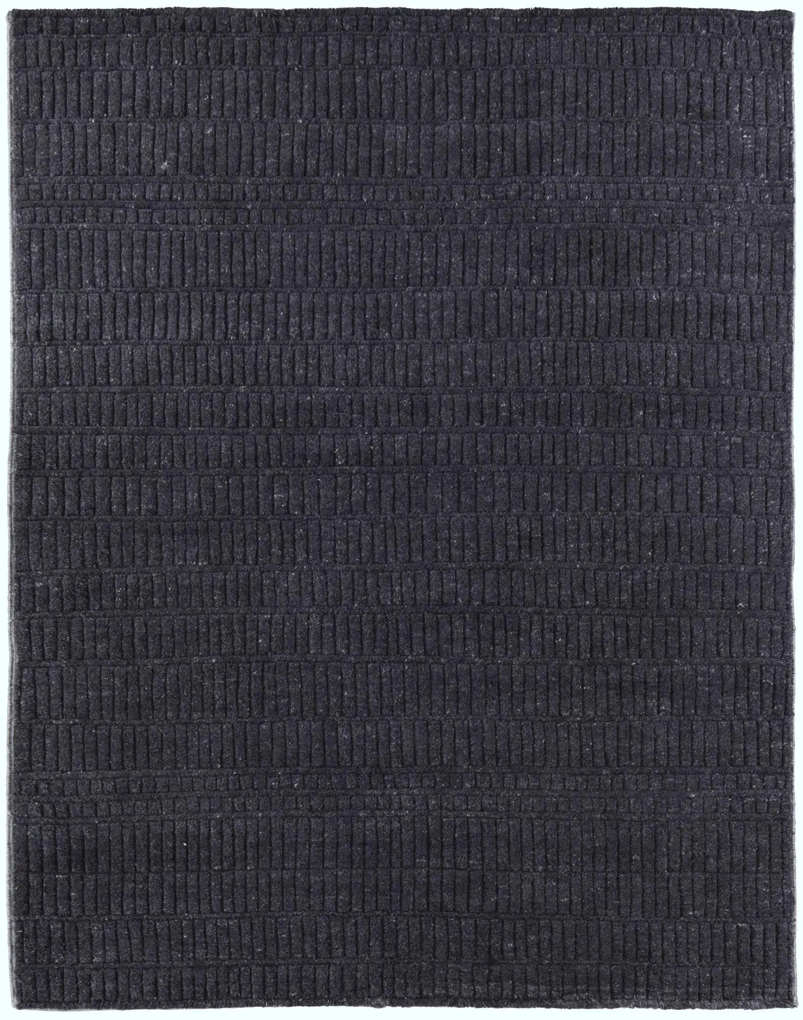 3' X 5' Black And Gray Wool Hand Knotted Area Rug Homeroots Home Decor