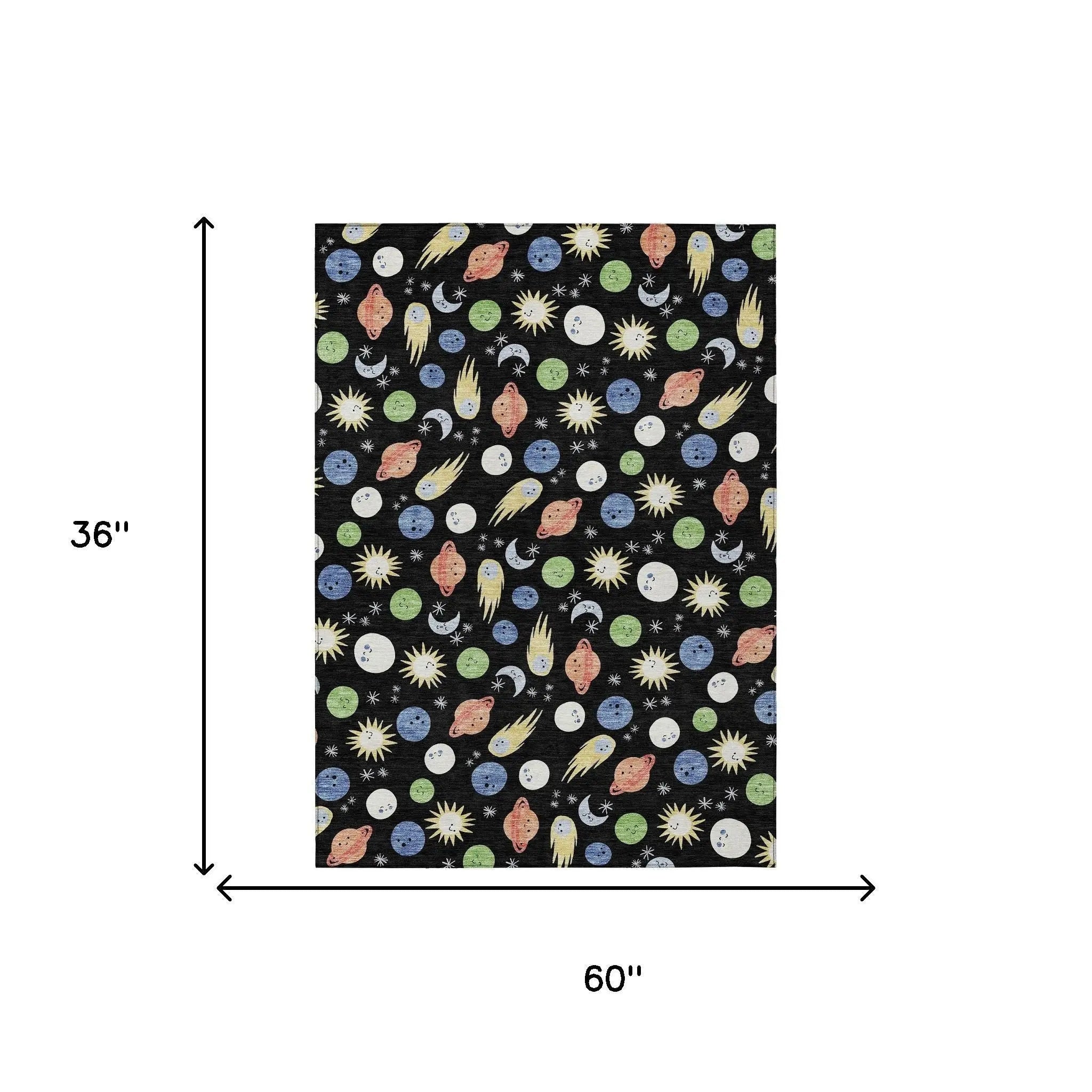 3' X 5' Black And Ivory Geometric Washable Indoor Outdoor Area Rug Homeroots Outdoor