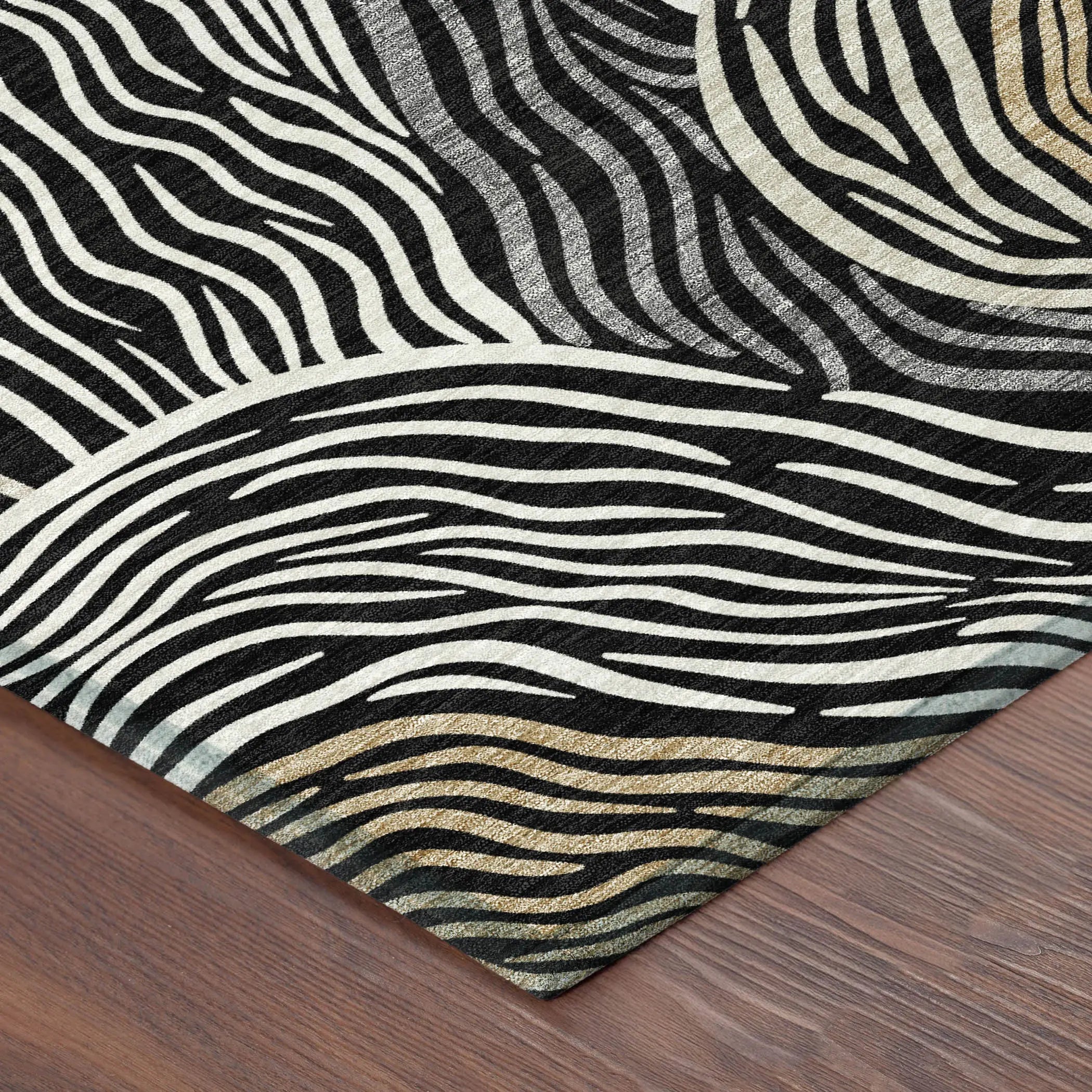 3' X 5' Black And Ivory Ikat Washable Indoor Outdoor Area Rug Homeroots Outdoor