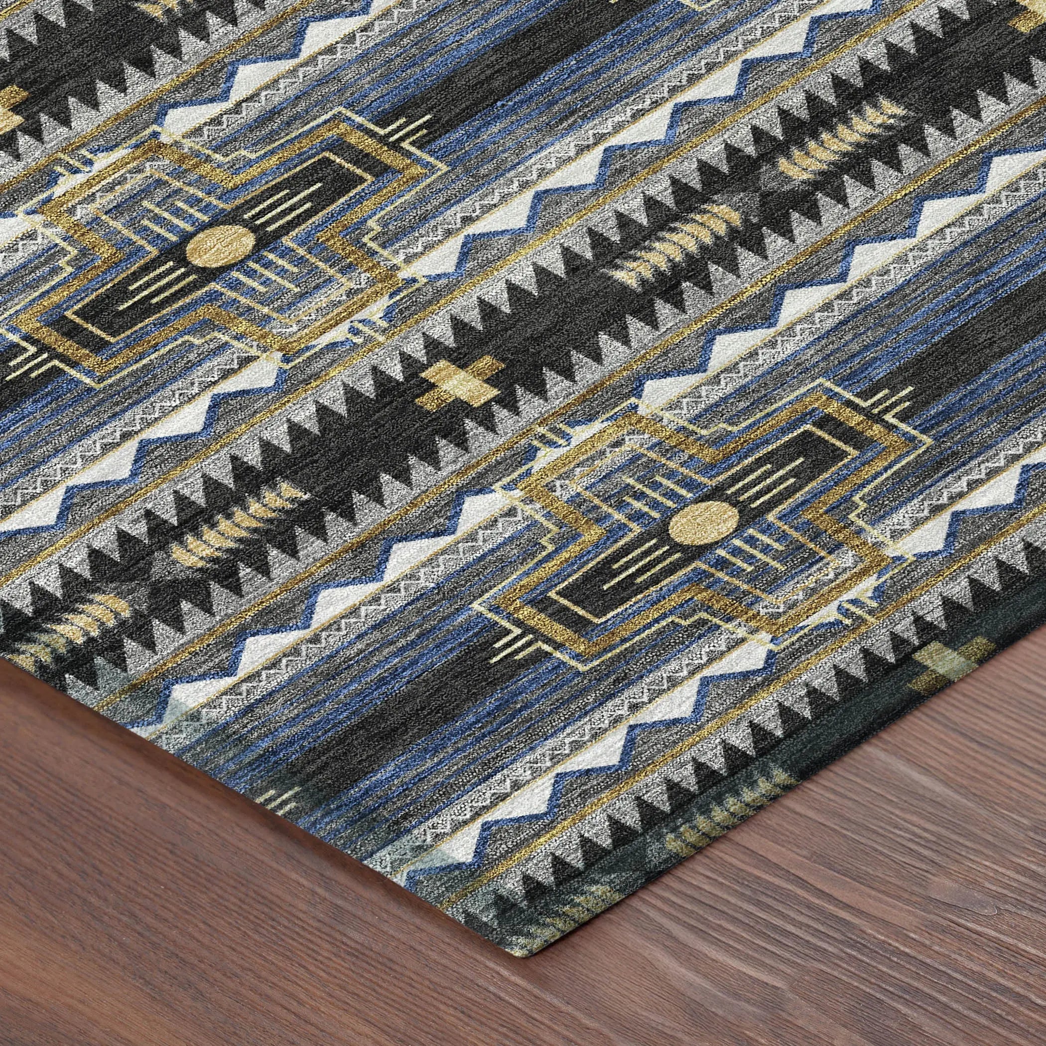 3' X 5' Black And Mauve Tribal Washable Indoor Outdoor Area Rug Homeroots Outdoor