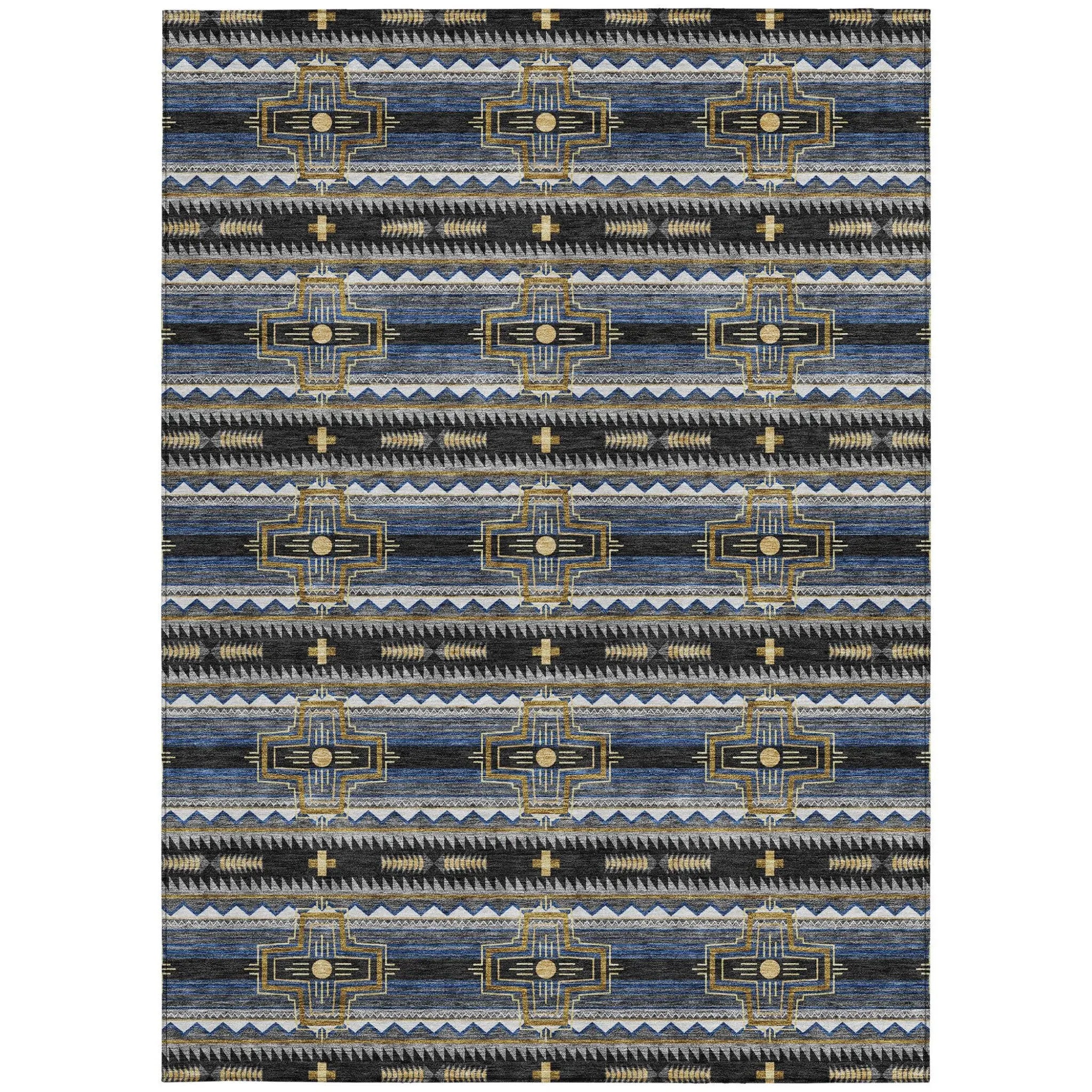 3' X 5' Black And Mauve Tribal Washable Indoor Outdoor Area Rug Homeroots Outdoor