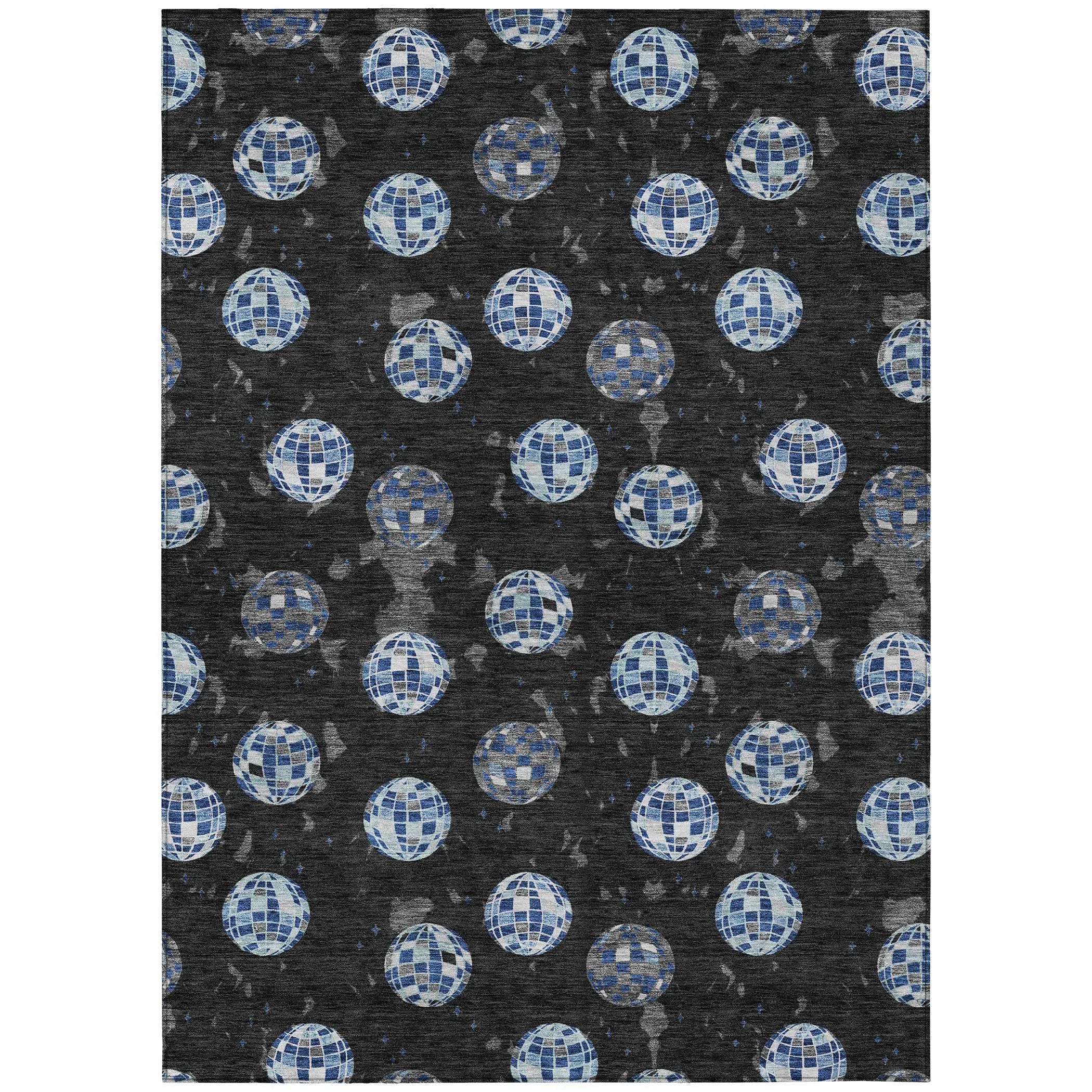 3' X 5' Black And Red Geometric Washable Indoor Outdoor Area Rug Homeroots Outdoor