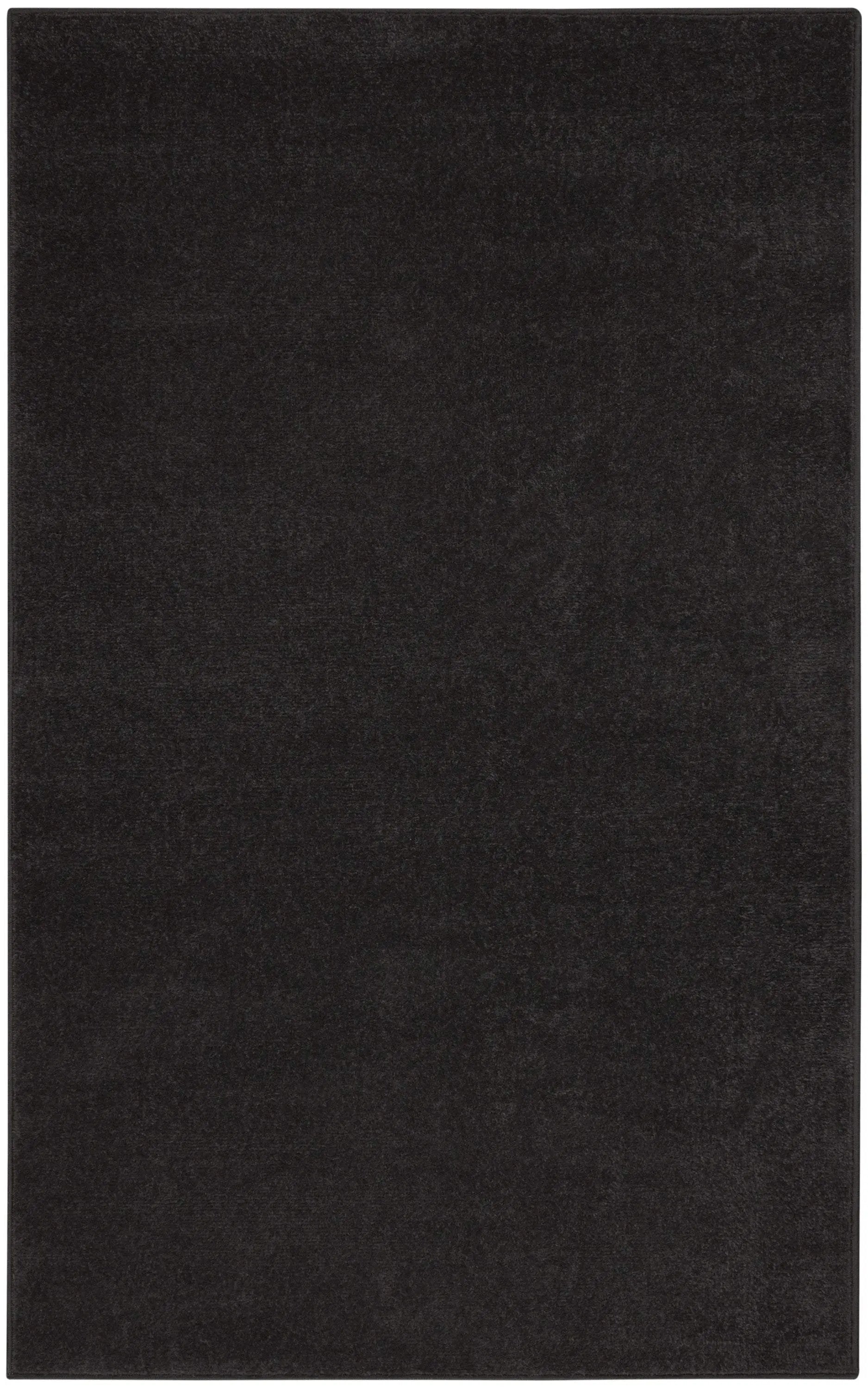 3' X 5' Black Stain Resistant Indoor Outdoor Area Rug - GreatEagleInc