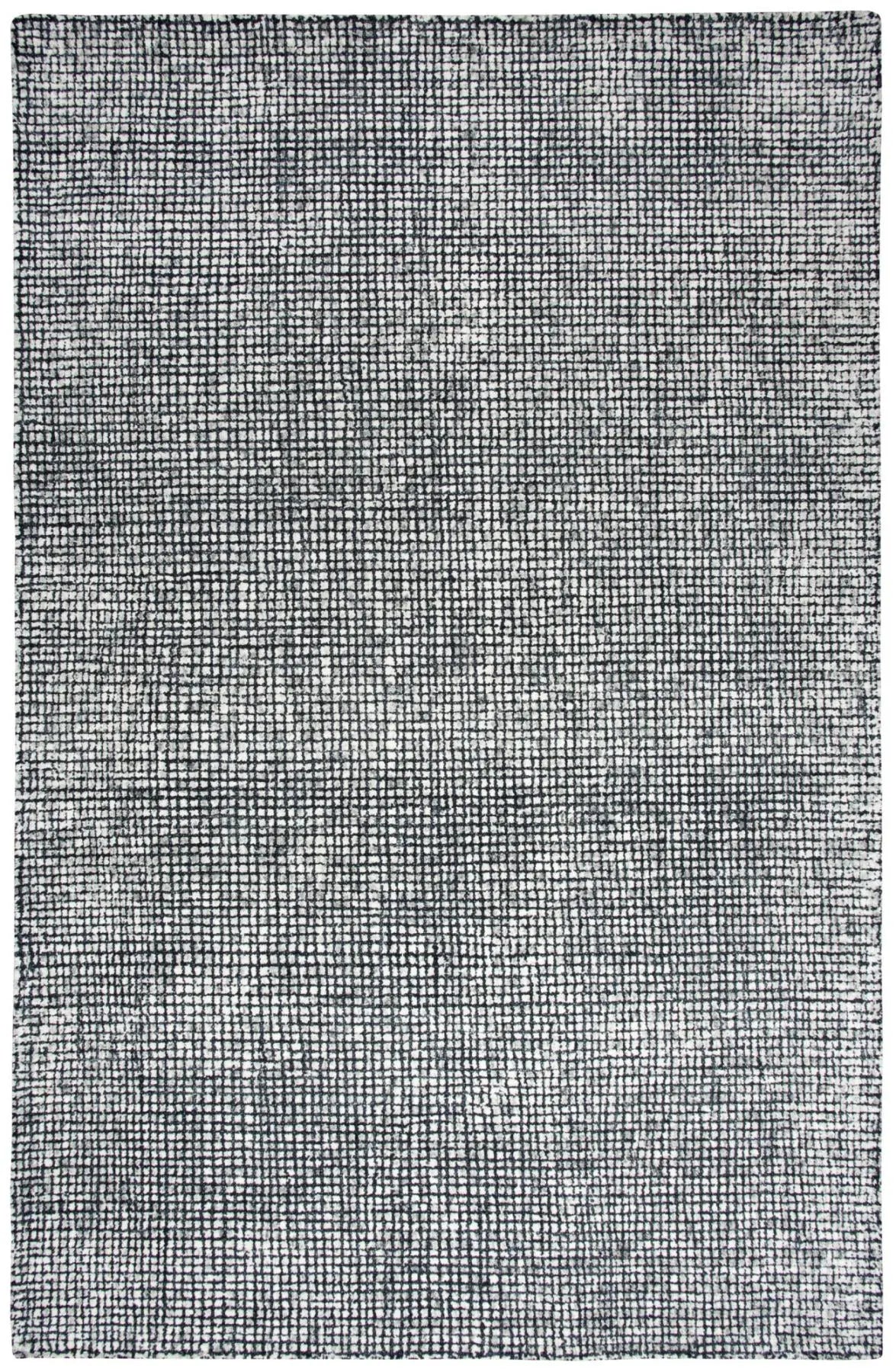 3' X 5' Black White And Beige Wool Hand Tufted Area Rug Homeroots Home Decor
