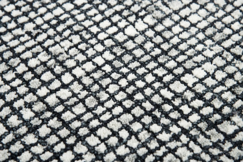 3' X 5' Black White And Beige Wool Hand Tufted Area Rug Homeroots Home Decor
