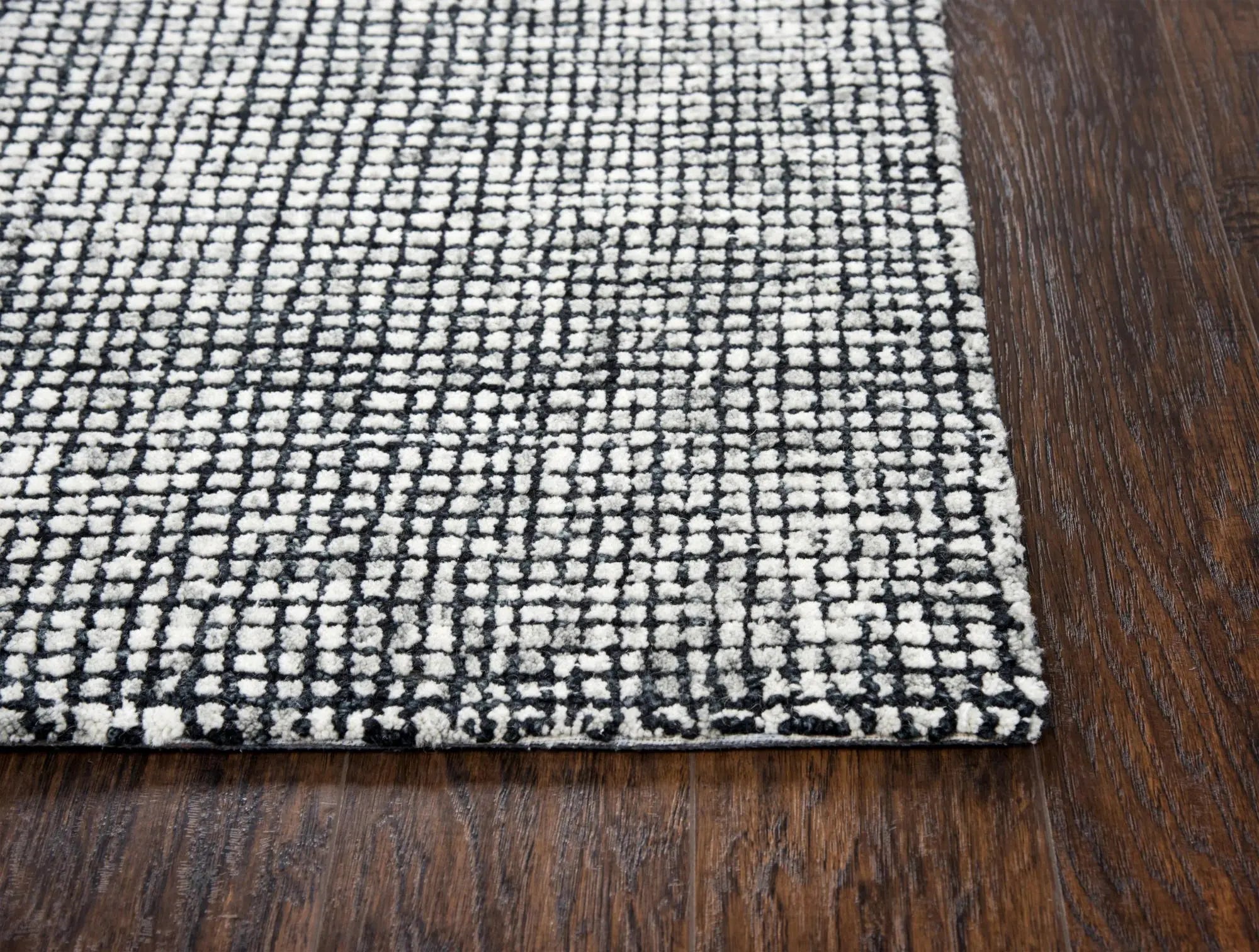 3' X 5' Black White And Beige Wool Hand Tufted Area Rug Homeroots Home Decor