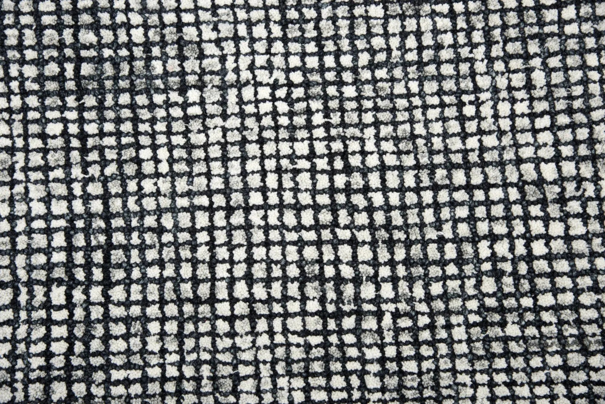 3' X 5' Black White And Beige Wool Hand Tufted Area Rug Homeroots Home Decor