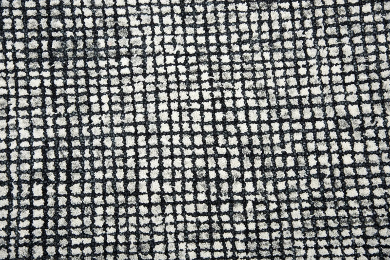 3' X 5' Black White And Beige Wool Hand Tufted Area Rug Homeroots Home Decor