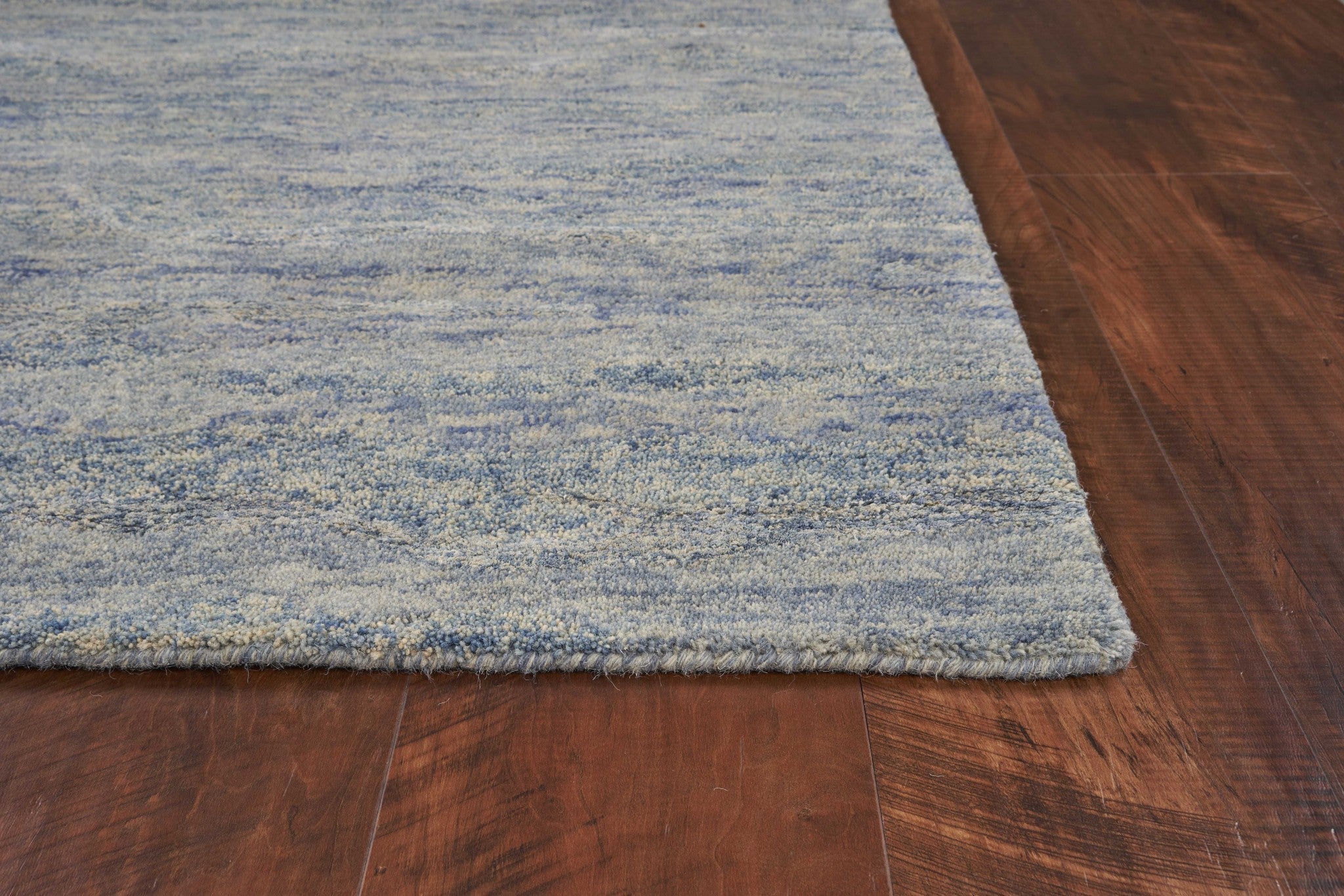 3' X 5' Blue And Beige Abstract Hand Tufted Area Rug Homeroots Home Decor