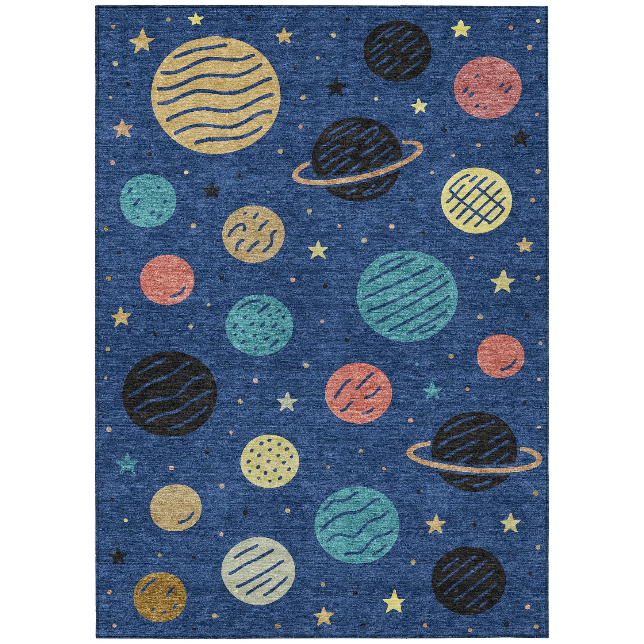 3' X 5' Blue And Black Floral Washable Indoor Outdoor Area Rug Homeroots Outdoor