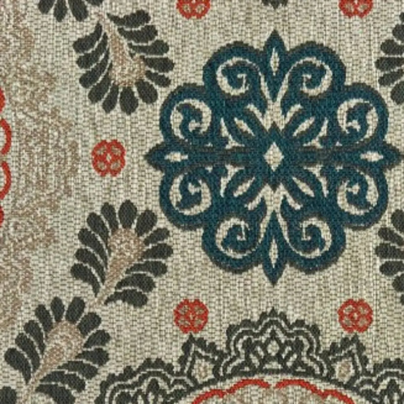 3' X 5' Blue And Gray Damask Indoor Outdoor Area Rug Homeroots Outdoor
