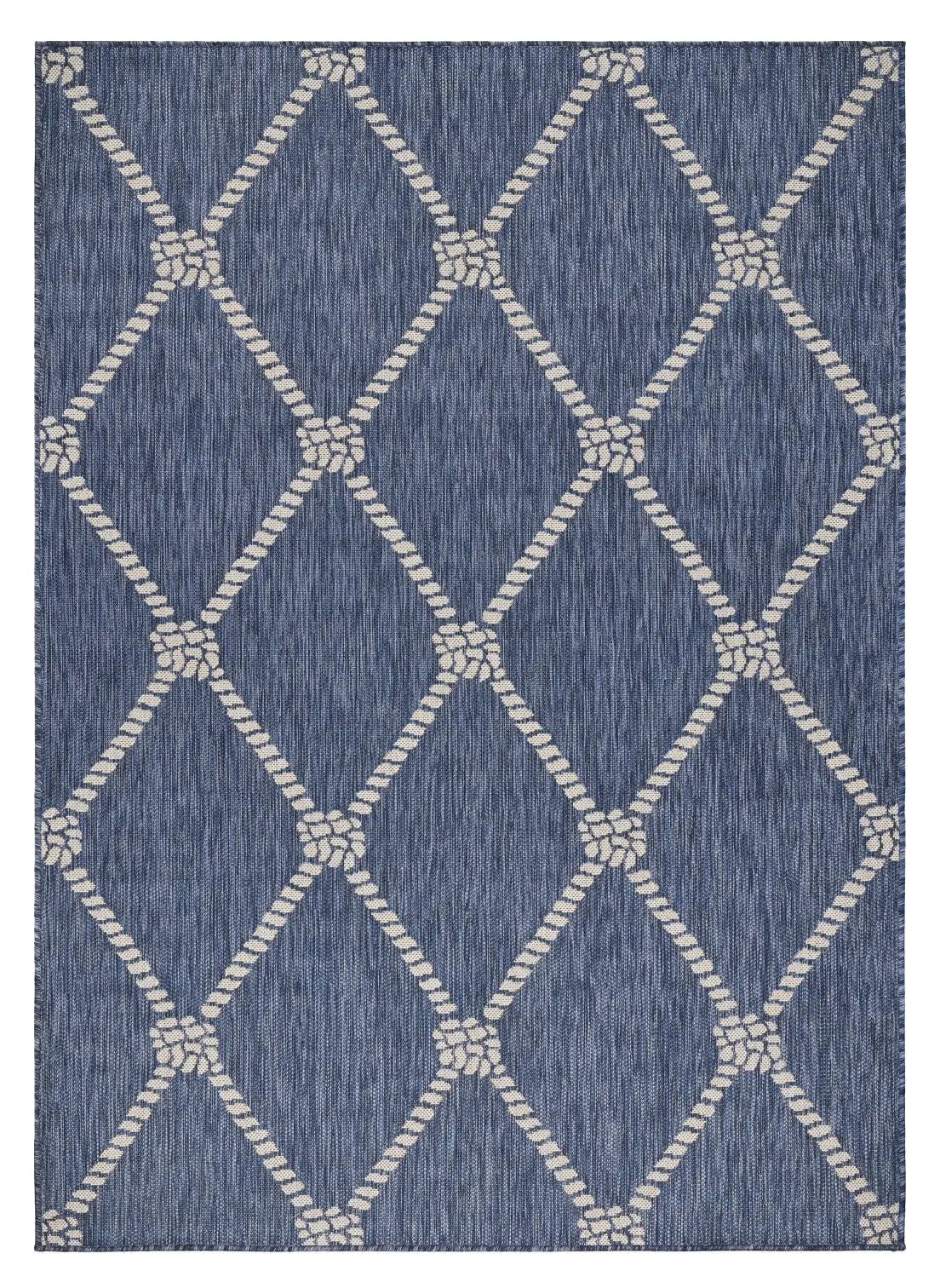 3' X 5' Blue And Gray Indoor Outdoor Area Rug Homeroots Outdoor
