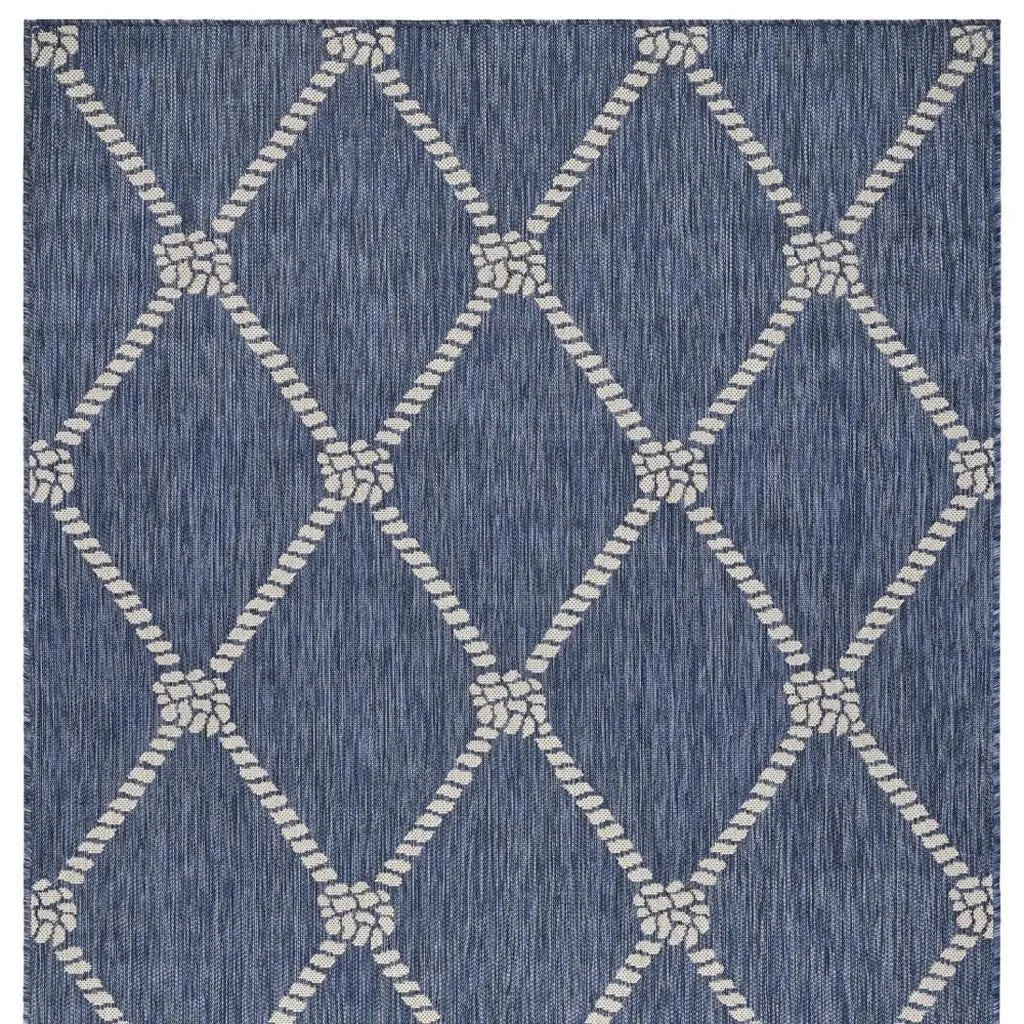 3' X 5' Blue And Gray Indoor Outdoor Area Rug Homeroots Outdoor