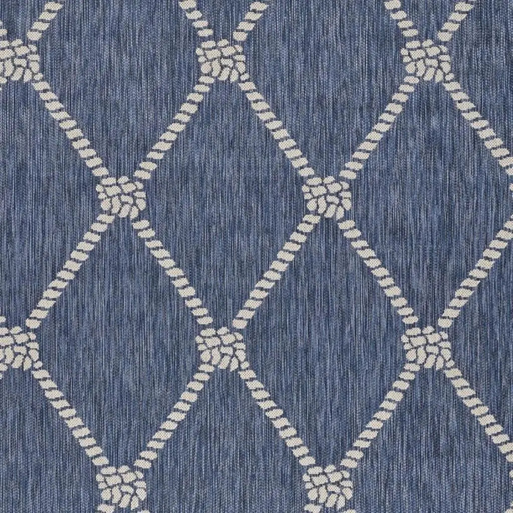 3' X 5' Blue And Gray Indoor Outdoor Area Rug Homeroots Outdoor