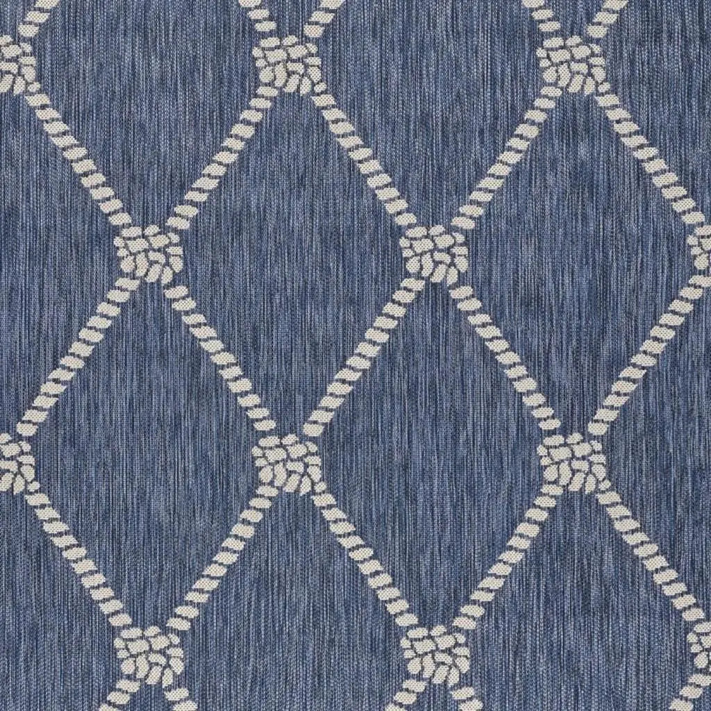 3' X 5' Blue And Gray Indoor Outdoor Area Rug Homeroots Outdoor