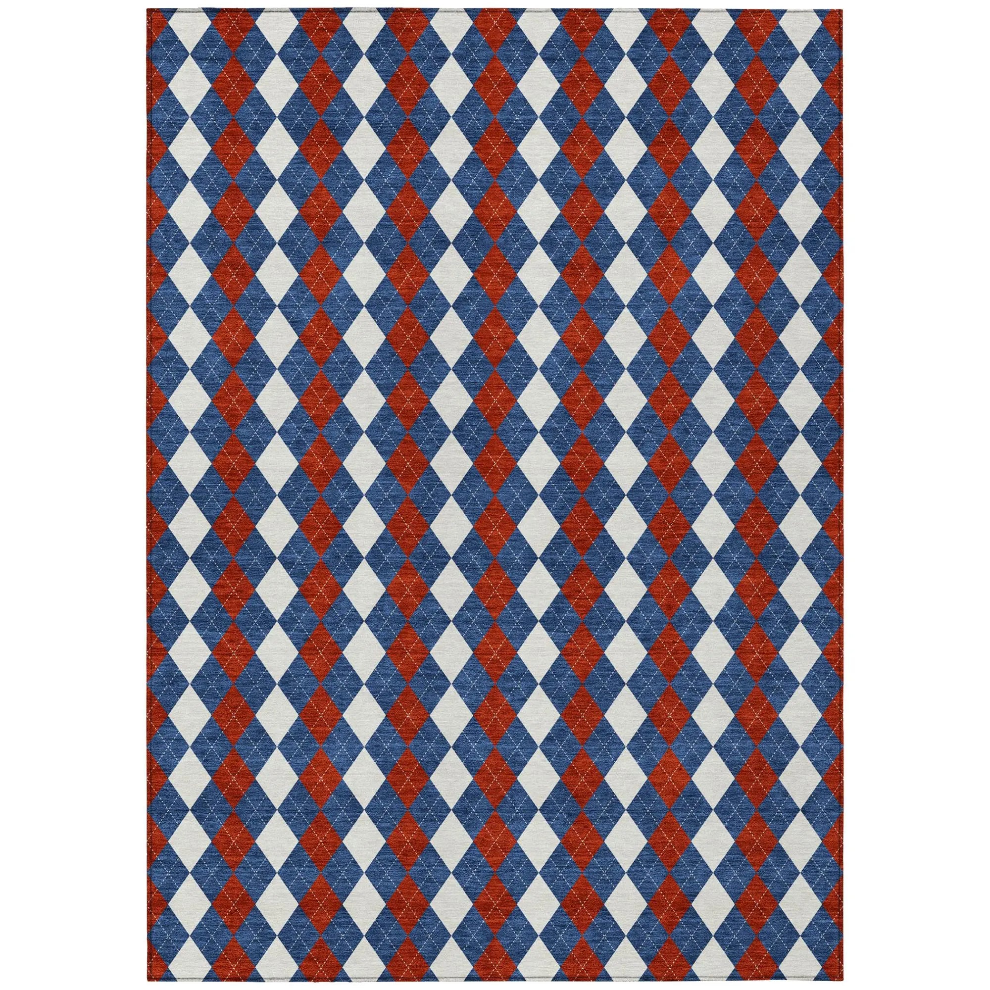 3' X 5' Blue And Ivory Geometric Washable Indoor Outdoor Area Rug Homeroots Outdoor