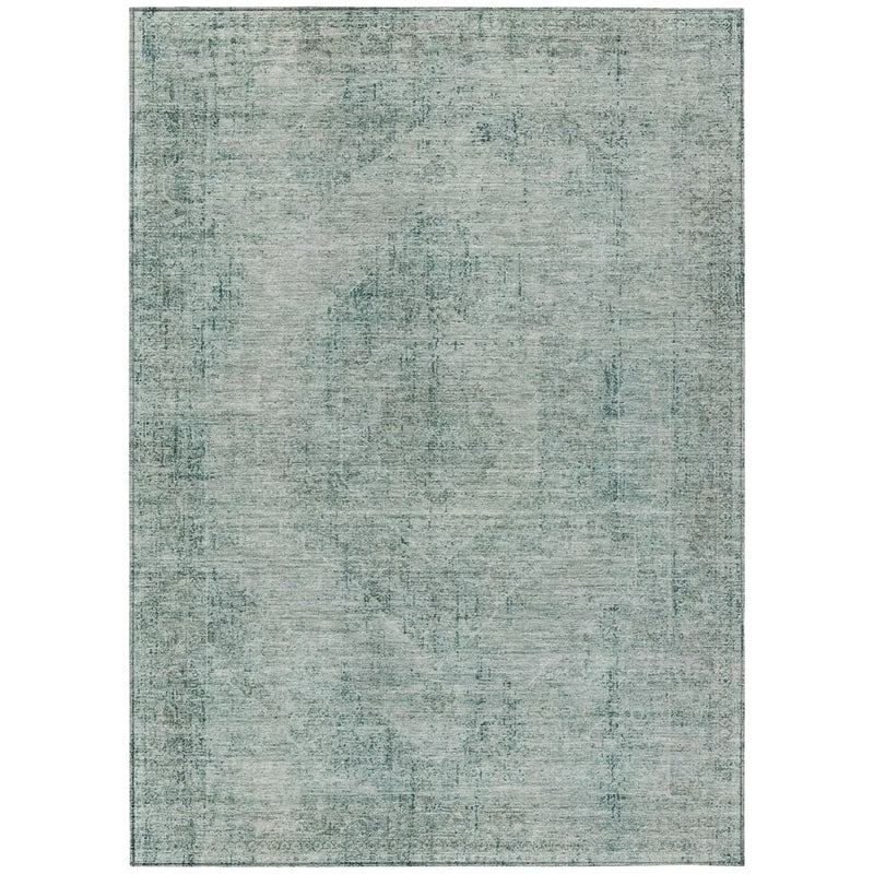 3' X 5' Blue And Ivory Oriental Washable Indoor Outdoor Area Rug Homeroots Outdoor