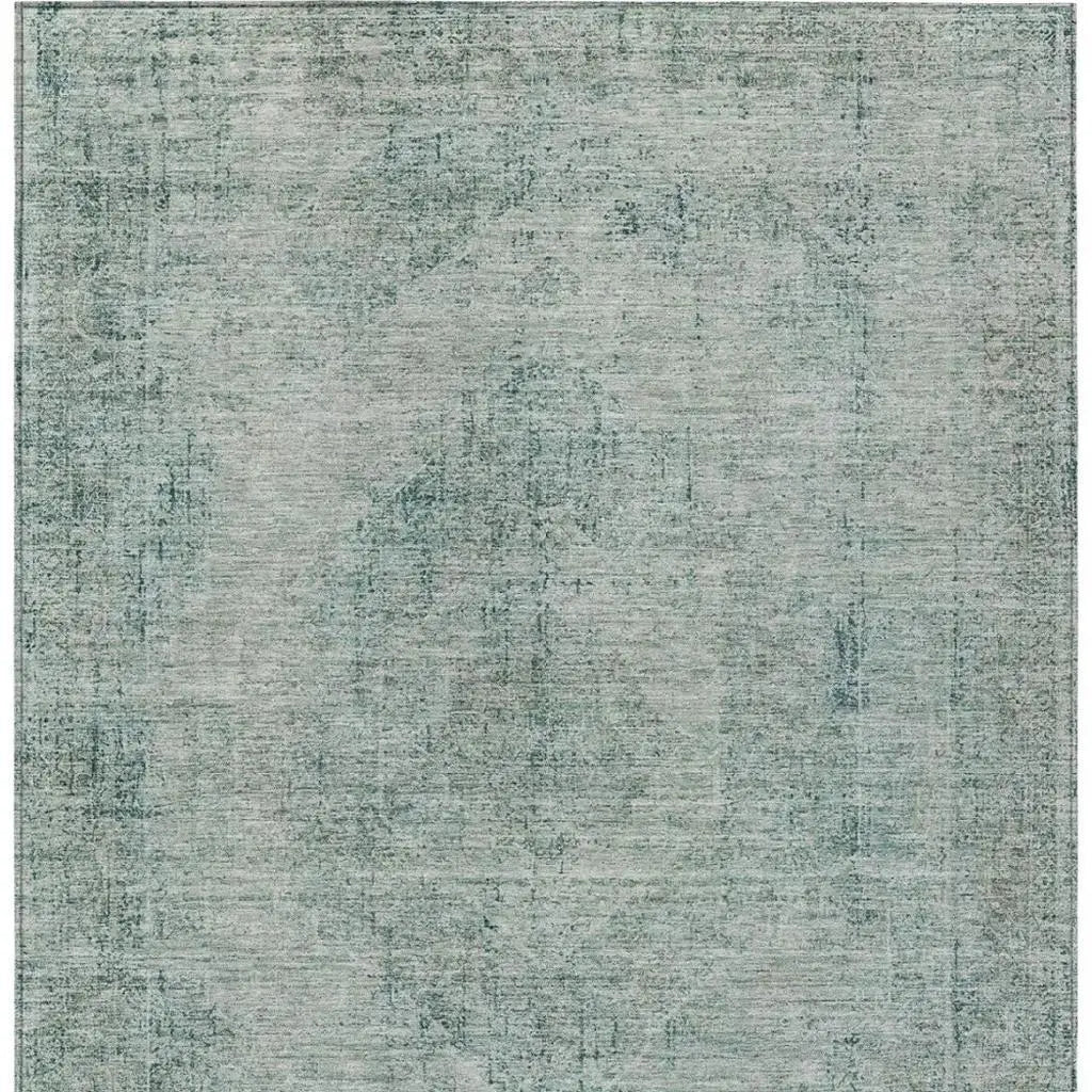 3' X 5' Blue And Ivory Oriental Washable Indoor Outdoor Area Rug Homeroots Outdoor