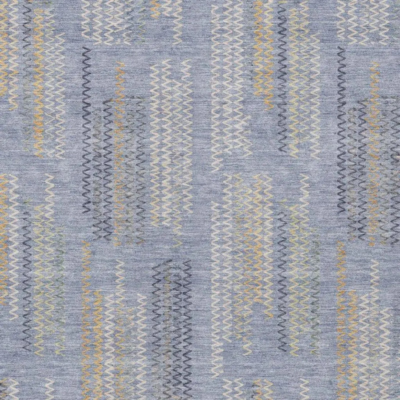 3' X 5' Blue And Silver Abstract Washable Indoor Outdoor Area Rug Homeroots Outdoor