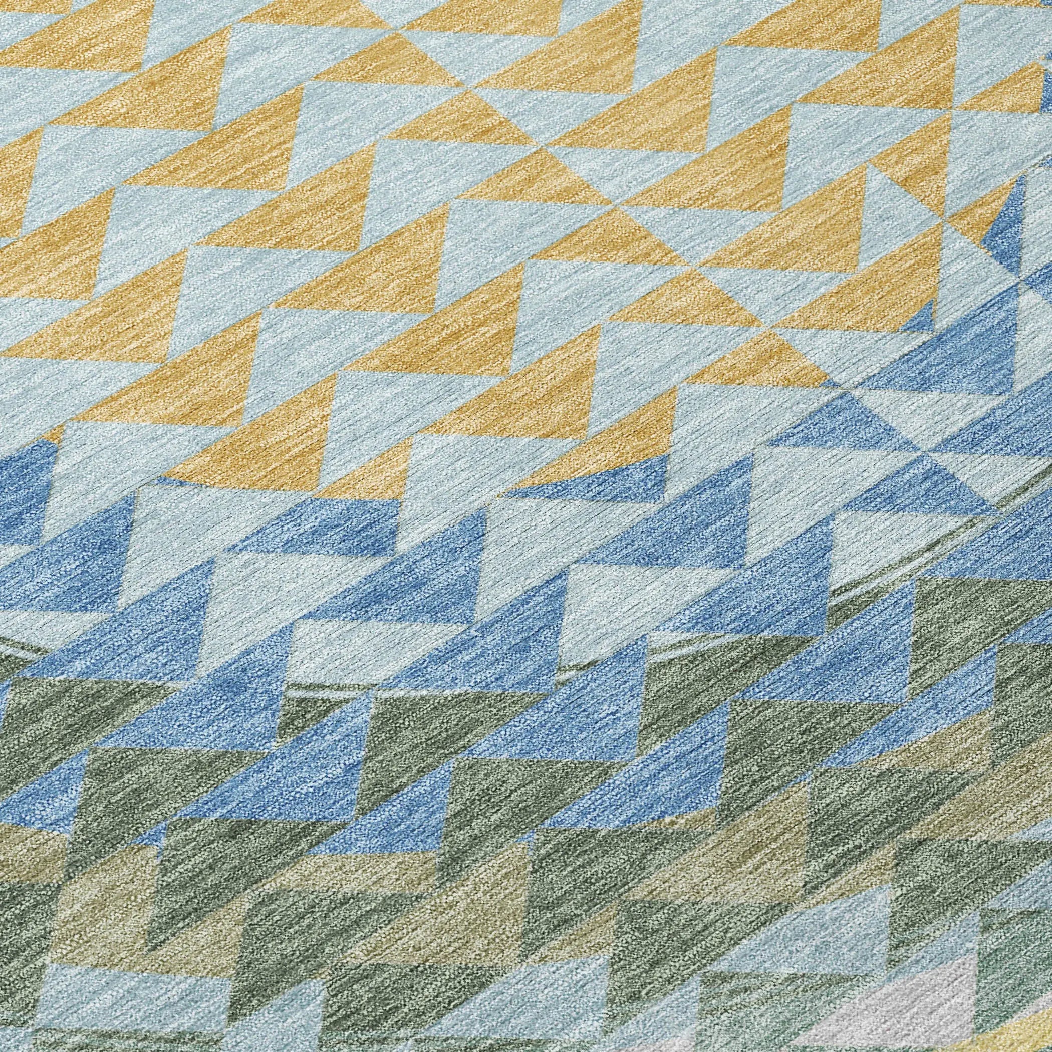 3' X 5' Blue And Silver Geometric Washable Indoor Outdoor Area Rug Homeroots Outdoor