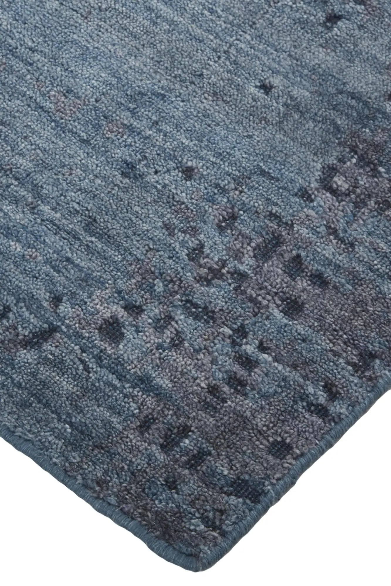 3' X 5' Blue And Taupe Abstract Hand Woven Area Rug Homeroots Home Decor