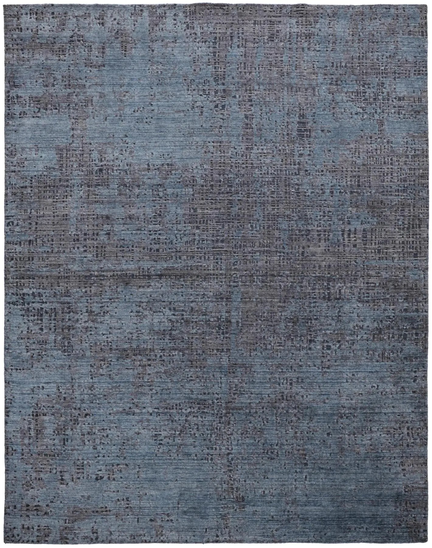3' X 5' Blue And Taupe Abstract Hand Woven Area Rug Homeroots Home Decor