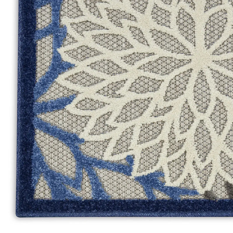 3' X 5' Blue Indoor Outdoor Area Rug - GreatEagleInc
