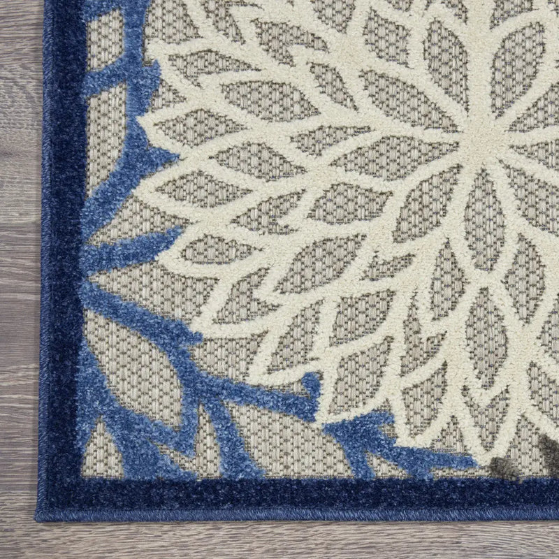 3' X 5' Blue Indoor Outdoor Area Rug - GreatEagleInc