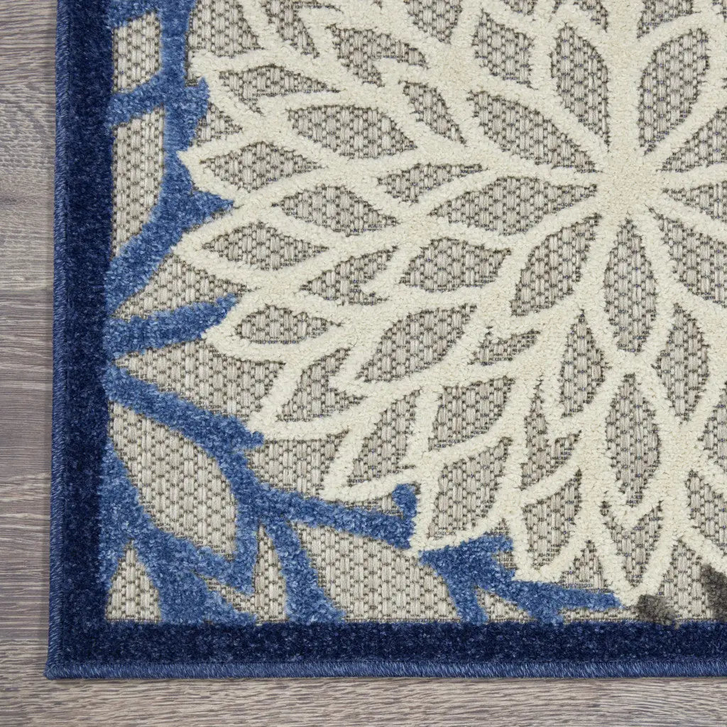 3' X 5' Blue Indoor Outdoor Area Rug - GreatEagleInc